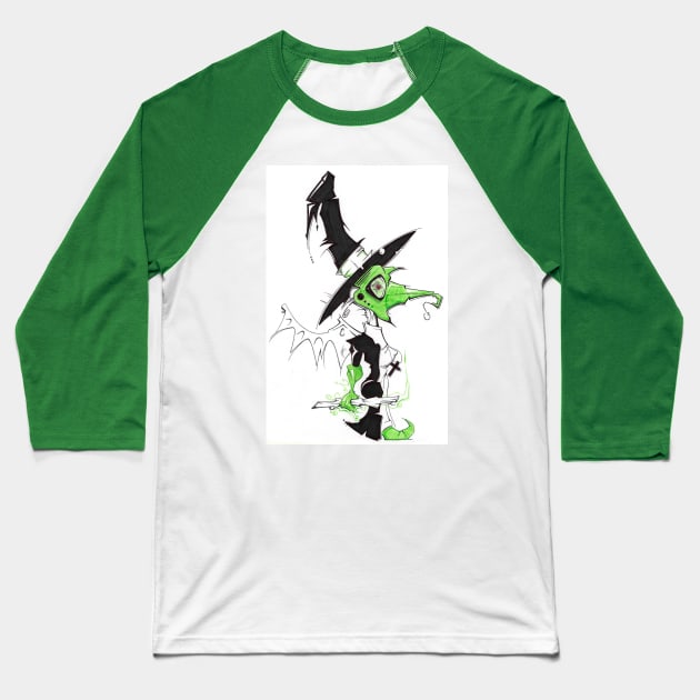 witch nun Baseball T-Shirt by tl011210